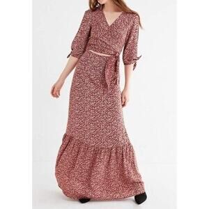 Flynn Skye Gigi Cut Out Maxi Dress Size XS Dandelion Dreams Floral Cottagecore